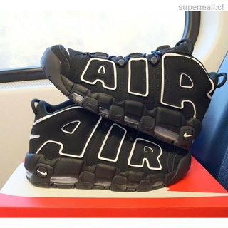 air more uptempo release negro/blanco zapatos de baloncesto grandes zapatillas de deporte hombres y mujeres deportes 414962-002