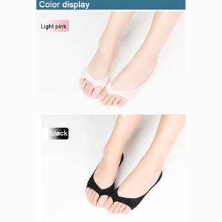[Gbbr] calcetines De algodón invisibles antideslizantes con forma De Dedo para mujer (5)