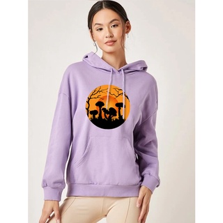 SASSYME Fashion Womenswear Sweater Halloween Printing Ladies Hoodie Fleece (5)