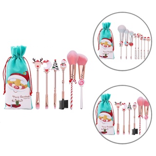 missspell.cl Thin Beauty Brush Makeup Christmas Brushes Set Handle Tools Uniform Shading for Female