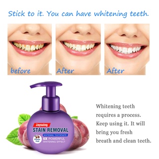 [listo stock] eliminación de manchas blanqueamiento pasta de dientes lucha sangrado encías pasta de dientes 200ml (5)