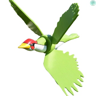 Rx - molino de viento verde para pájaros, decoración de jardín
