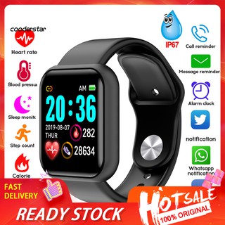 rxsc y68 pulsera inteligente con monitor de presión arterial y frecuencia cardíaca impermeable para ios android