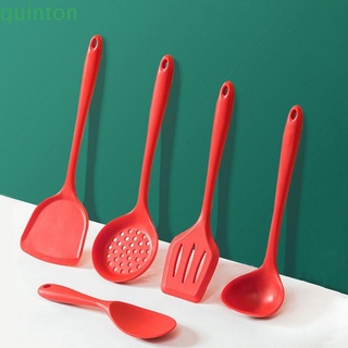 Quinton - cuchara de silicona antiadherente resistente al calor, utensilios de cocina, Multicolor