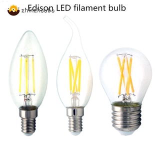 Fs E14 LED filamento bombilla Retro Edison bombilla de vidrio para el hogar Ceilling decoración C35/C35L/G45