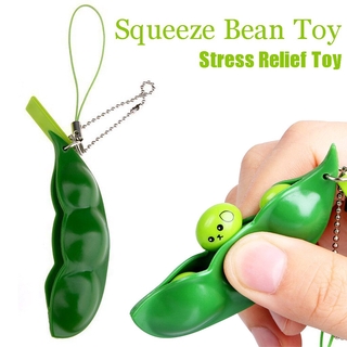 2021 squeze ben alivio del estrés fidget juguetes llavero mejorar enfoque juguetes squishy infinite edamame frijol guisante (1)