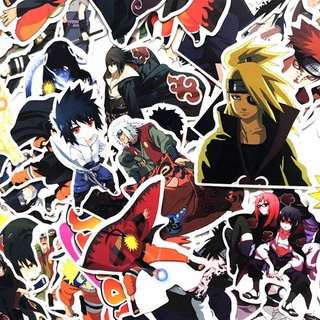 63 pzas calcomanías De dibujos animados De Anime Naruto Para decoración De coches/Mochila/Laptop (3)