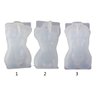 UU modelo de cuerpo soporte adornos molde de resina femenino cuerpo arte moldes de silicona decoración del hogar (1)