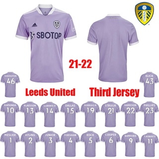 21/22 Leeds United tercera camisa adulto hombres tops 21 22 Leeds camisetas de fútbol United fans versión 2021 2022 HARRISON hernández COSTA BAMFORD ALIOSKI CLARKE adulto kit camisa de fútbol uniformes conjunto