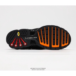Originais Nike Air Max Plus III Men's running Sapatos Calçados Esportivos Tênis Tamanho Grande --black white (8)