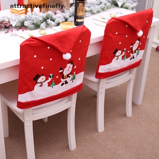 at1cl decoración de navidad silla cubre asiento de comedor santa claus hogar fiesta decoración de tela martijn
