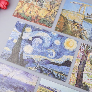 bmessi 30 hojas famosas pinturas retro vintage postal tarjeta de regalo de navidad tarjetas de regalo (7)
