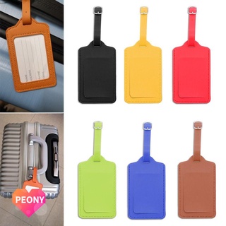Peony portátil personalidad bolsa accesorios bolso colgante suministros de viaje cuero equipaje etiqueta maleta etiqueta/Multicolor (1)