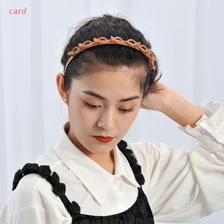 tarjeta mujeres niñas plástico diadema diadema peinado aro de pelo flequillo horquilla headwear accesorios