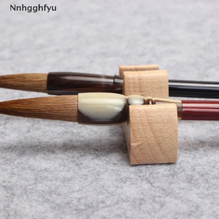 [nnhgghfyu] soporte de pluma de caligrafía china de 2 puertos de escritura china soportes de pinceles herramienta de arte venta caliente