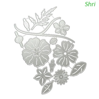 shri molde de plantilla de metal con flores para álbum/álbum de recortes/tarjeta de papel