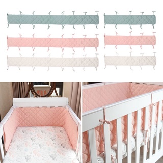 lody cama de bebé parachoques de doble cara desmontable cuna recién nacido alrededor de cuna protector almohada (4)