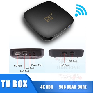 D9 Smart TV Box WiFi Home Media Player HD Digital Con Mando A Distancia Decodificador De Para El Hogar