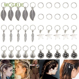 mcgrue mujeres trenzas de pelo clips decoraciones para el cabello africano dreadlocks oro plata anillos de pelo tubos trenza trenza perlas puños de pelo