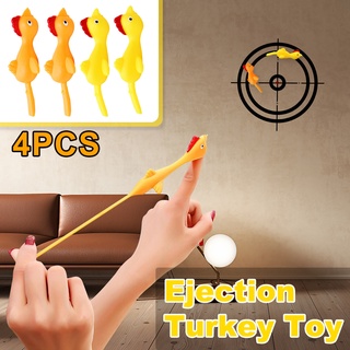 4 piezas De juguete creativo De goma suave De goma/juguete volador/juguete para jugar