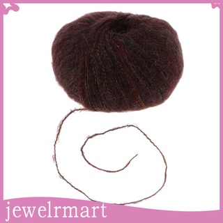 [JewelryMart] 50 g Mohair esponjoso hilo de tejer, lana de seda para tejer y ganchillo, hilo de tejer a mano hilo de algodón ganchillo para