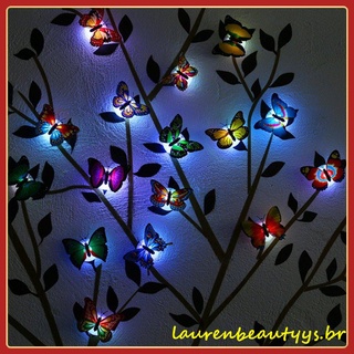 Luz Led De noche De color lauren777 con cambio De mariposa Para decoración De habitación/pared/fiesta