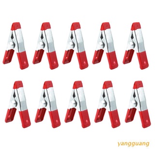 yang New 10Pcs Metal Spring Clamps 2" Clip w/ Soft Plastic Tips Grip Photos