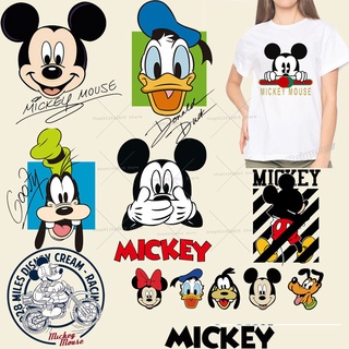Disney Planchado Ropa Termo-Pegatina Mickey Minnie Mouse Caliente Transferencia Parches Mujeres Moda Apliques DIY Decoración