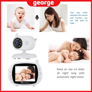 Pulgadas Video inalámbrico bebé Monitor GHz cámara de seguridad nocturna (3)