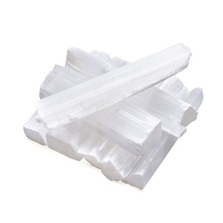 GOTORADEE DIY Accessory Natural Gypsum Sticks Jewelry Making Crystal Quartz White Selenite Wand Irregular Shape Raw Gemstone Mineral Specimen Reiki Energy Healing Stone (7)