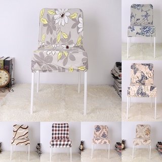 qkc] cubiertas universales de la silla de impresión elástica de moda para el hogar comedor restaurante