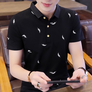 VeranopoloCamisa de manga corta para hombreTCamiseta de algodón para hombres de estilo coreano camisa de moda juvenil camisa de manga corta para hombresTT camisa