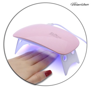 [sh] 6w led mini lámpara de uñas plegable usb gel esmalte secador de curado máquina de manicura (7)