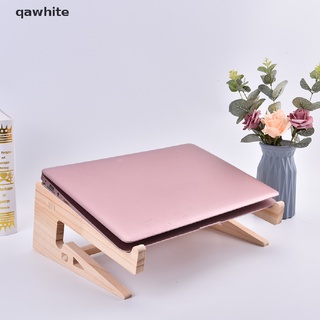 qawhite - soporte de madera para ordenador portátil, almohadilla de enfriamiento para pc, notebook, ordenador portátil, madera, soporte mouga cl (1)