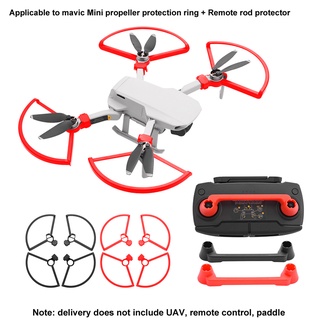 [sudeyte] Anti-Collision Drone Propeller Rings RC Rocker Protector Set for DJI Mavic Mini