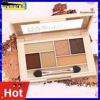 BUYME NOVO 6 Colors Pearlescent Matte Eyeshadow Palette Long Lasting Beauty Cosmetic