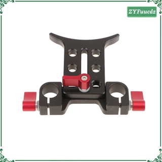 Height-adjustable 15mm Rod Clamp Lens Support Bracket for Rod Rail System