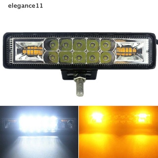 [elegance11] barras de luz led para coche, color amarillo y blanco, 48 w, luz estroboscópica, luz de trabajo, baliza de peligro [elegance11]