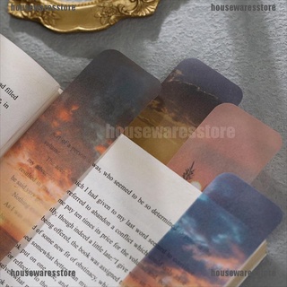 [ware] 20 unids/set marcapáginas al atardecer lectura libro marca papelería mensaje tarjeta material papel (4)