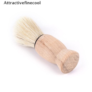 Acmy 1x pro wood handle badger pelo barba cepillo de afeitar para hombres bigote peluquería herramienta caliente