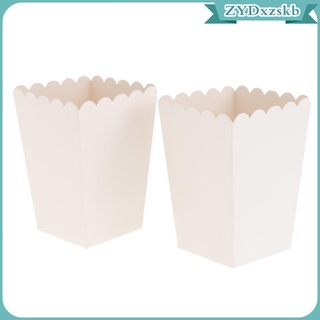 12 cajas de favor de palomitas de maíz blanco puro - pequeños envases de caramelo de palomitas de papel,