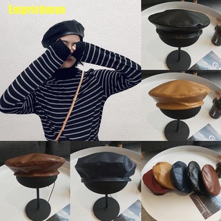 {[Emprichman]} Sombrero de boina Vintage para mujer, piel sintética, piel sintética, gorra francesa, invierno