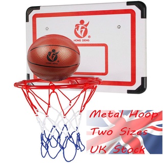 32 cm/45 cm baloncesto aro red anillo montado en la pared al aire libre y cesta colgante de interior