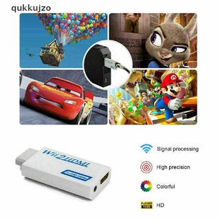 [qukk] portátil wii a hdmi wii2hdmi cable de vídeo completo hd tv convertidor adaptador de audio 458cl (2)