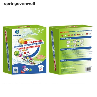 [springevenwell] 62 pzs nuevas hojas de detergente para ropa/lavado/polvos para lavar ropa/limpieza caliente (2)