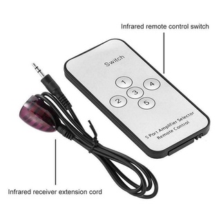 【buysmartwatchzc】5 Port 1080P HDMI-compatible Switch Switcher Selector Splitter Hub Ir Remote