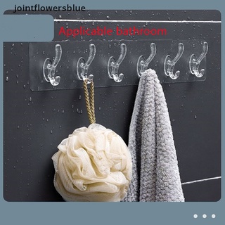 Jbcl Bathroom Nail-Free Wall Hook Traceless Hooks Wall Hanger Sticker Transparent Jelly (9)