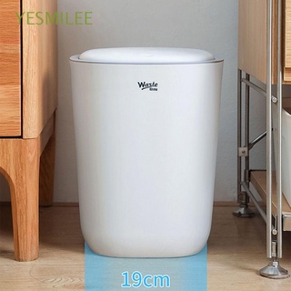 YESMILEE Cleaning Tool Trash Can Home Garbage Can Dustbin Creative Living Room Contrast Color Flip Waste Bin/Multicolor