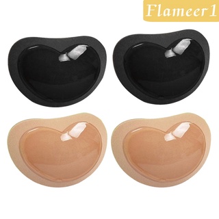 [FLAMEER1] 4 almohadillas de sujetador de silicona Push Up potenciador de pecho almohadillas para el pecho