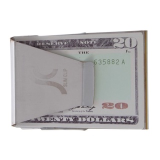 clip de dinero en efectivo de acero inoxidable abrazadera titular de la tarjeta de crédito bolsillo delgado cartera
